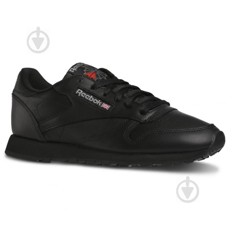 Кроссовки женские демисезонные Reebok CL LTHR 3912 р.35,5 черные - фото 1