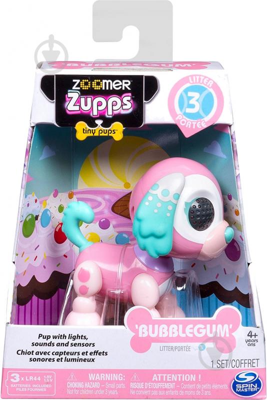 Игрушка интерактивная Spin Master Zoomer Zupps щенок Спаниель Bubblegum SM14424/1537 - фото 4