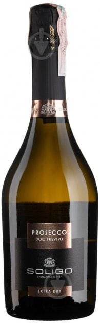 Вино игристое Soligo Prosecco Treviso Extra Dry белое экстра-сухое 750 мл - фото 1