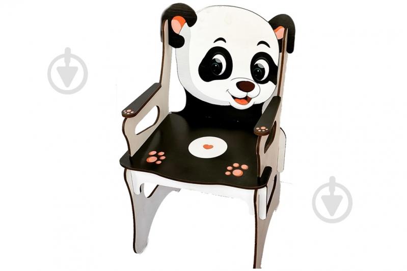 Стілець дитячий дерев'яний Tatev Панда - фото 1