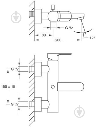 Смеситель для ванны Steinberg 111 1110 - фото 2