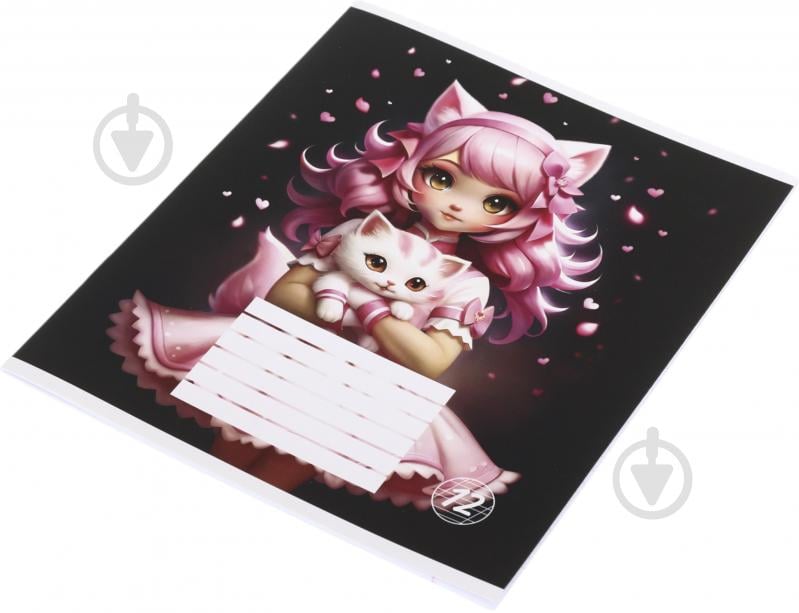 Зошит шкільний Robot cat_25 12 аркушів коса лінія Nota Bene - фото 3 Зошит шкільний Robot cat_25 12 аркушів коса лінія Nota Bene - фото 3