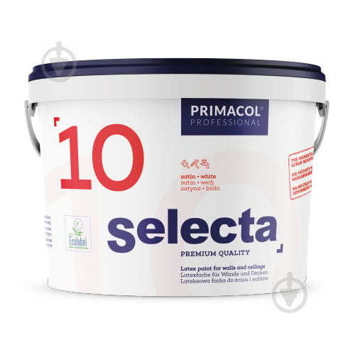 Фарба інтер'єрна латексна Primacol Professional Selecta 10 Base C напівглянець база під тонування 0,9 л - фото 1