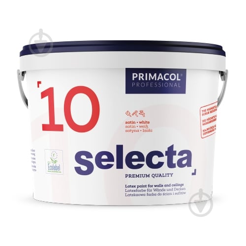 Фарба інтер'єрна латексна Primacol Professional Selecta 10 Base C напівглянець база під тонування 4,5 л - фото 1