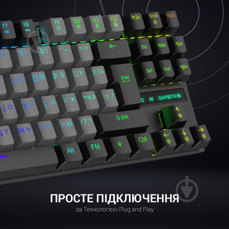 Клавіатура ігрова GamePro (MK100B) black - фото 8