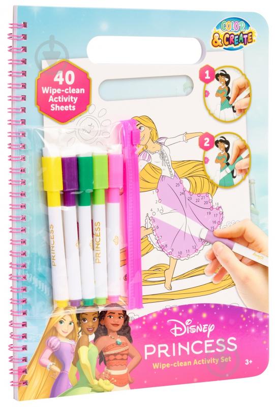 Набір-розмальовка Disney з маркерами, що стираються Princess Актівіті DP252410 - фото 2