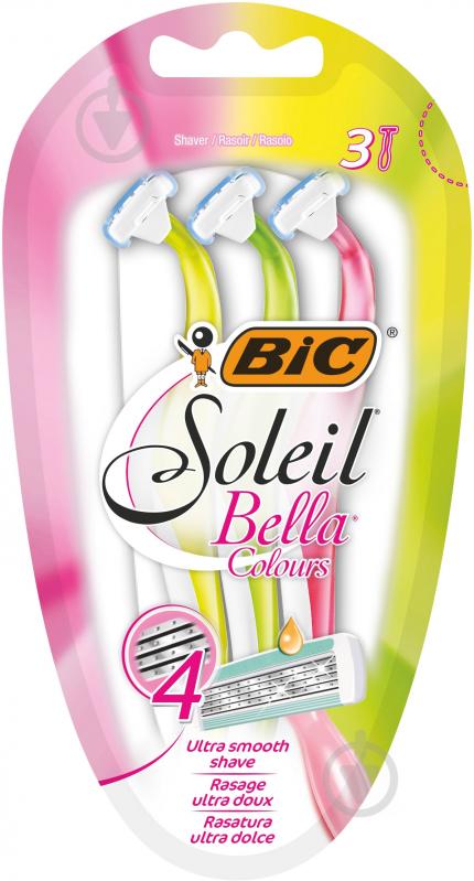 Станки одноразові BIC Soleil Bella Colours 3 шт. - фото 1