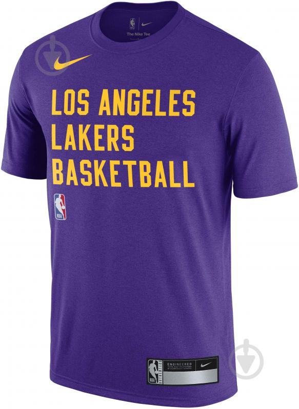 Футболка Nike LA LAKERS DRI-FIT NBA PRACTICE FJ0209-504 р.3XL фиолетовый - фото 1