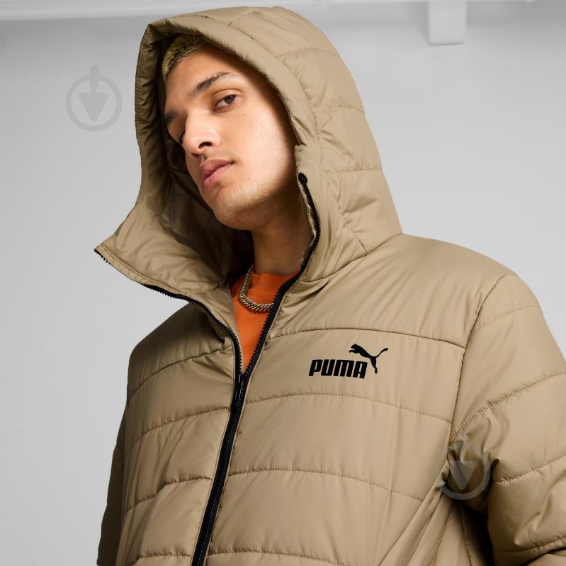 Куртка мужская демисезонная Puma ESS HOODED PADDED JACKET 84893867 р.2XL светло-коричневая - фото 7