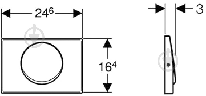 Панель смыва Geberit Delta 15 (115.101.00.1) - фото 2