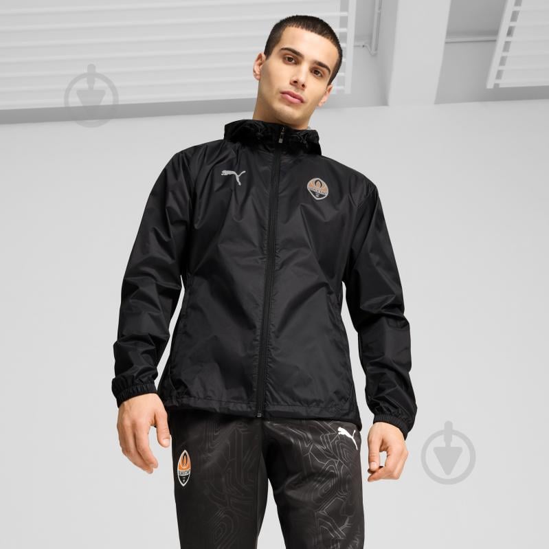 Куртка чоловіча демісезонна Puma FCSD ALL WEATHER JACKET 77785906 р.XS чорна - фото 3