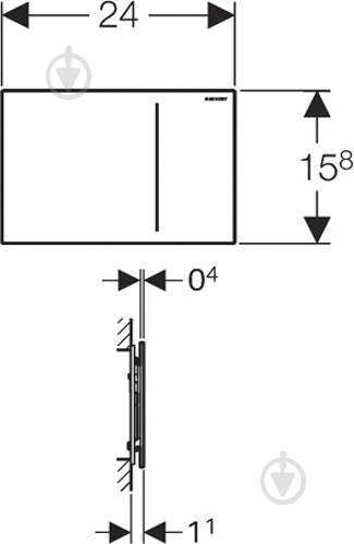 Панель смыва Geberit Sigma 70 (115.620.FW.1) - фото 3