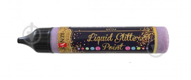 3D-гель Liquid glitter gel рожевий Santi 25 мл - фото 1