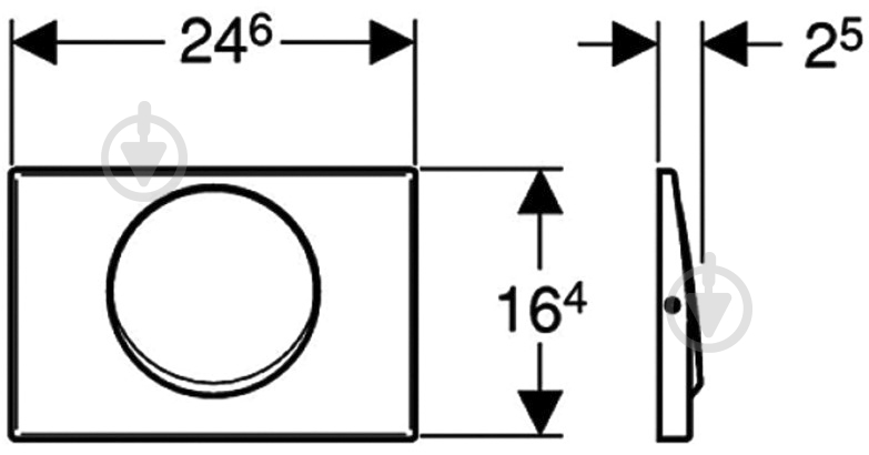 Панель смыва Geberit Mambo (115.751.00.1) - фото 3