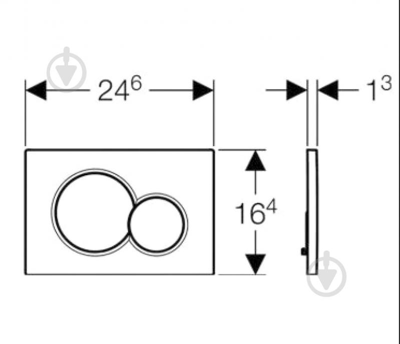 Панель смыва Geberit Sigma 01 (115.770.DW.5) - фото 2