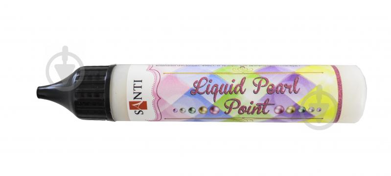 3D-гель Liquid pearl gel белый Santi 25 мл - фото 1