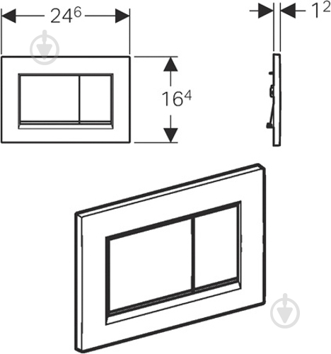 Панель смыва Geberit Sigma 30 (115.883.KM.1) - фото 2