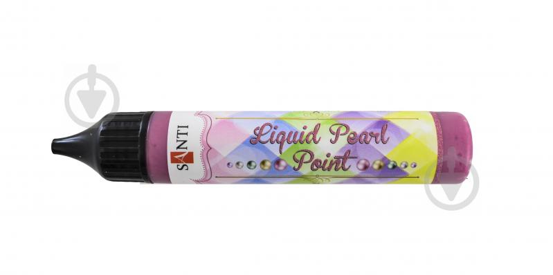 3D-гель Liquid pearl gel рожевий Santi 25 мл - фото 1