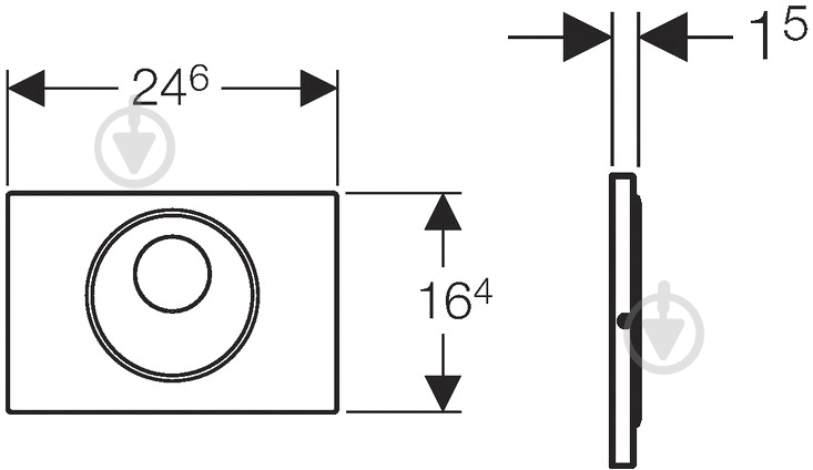 Панель смыва Geberit Sigma 10 (115.890.SN.5) - фото 4