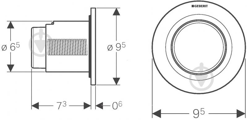 Панель смыва Geberit (116.040.11.1) - фото 3