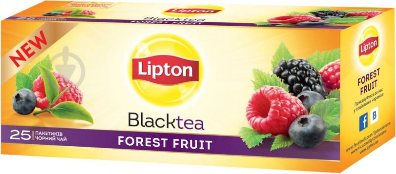 Чай чорний Lipton Super Fruit Forest Fruit 25 шт. - фото 1