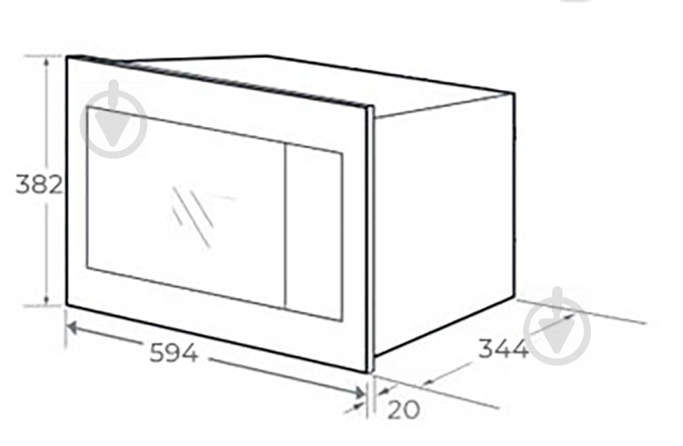 Вбудовувана мікрохвильова піч Interline MWA 520 SSA BA - фото 9
