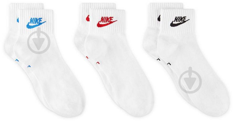 Шкарпетки Nike EVERYDAY ESSENTIAL DX5074-911 р.46-50 білий 3 пари шт. - фото 3