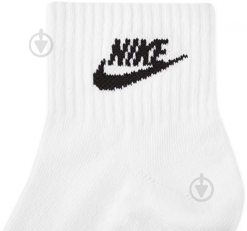 Шкарпетки Nike EVERYDAY ESSENTIAL DX5074-911 р.46-50 білий 3 пари шт. - фото 4
