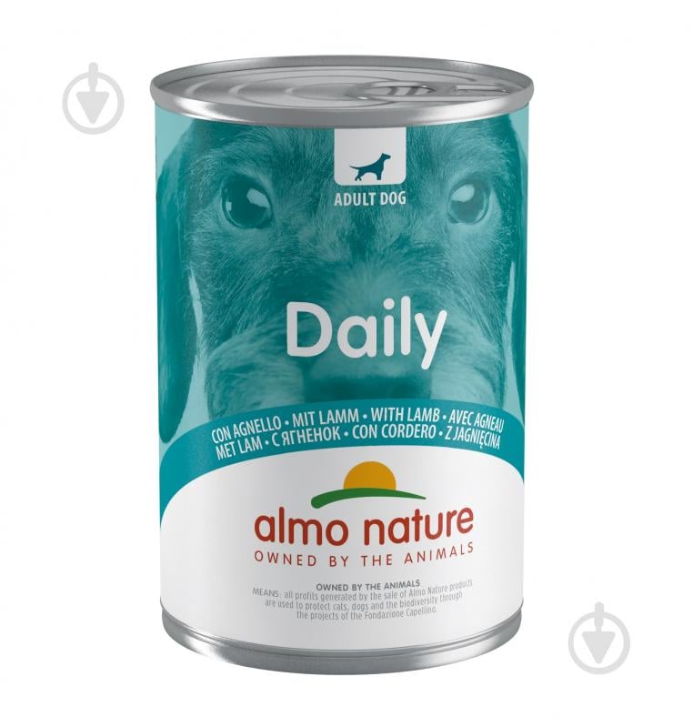 Консерва для доросліх собак для усіх порід Almo Nature Daily Menu з ягням з ягням 400 г - фото 1 Консерва для доросліх собак для усіх порід Almo Nature Daily Menu з ягням з ягням 400 г - фото 1