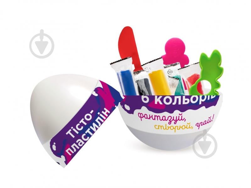 Набір для ліплення DGT-ART тісто-пластилін 6 кольорів в яйці TY4466 - фото 2 Набір для ліплення DGT-ART тісто-пластилін 6 кольорів в яйці TY4466 - фото 2