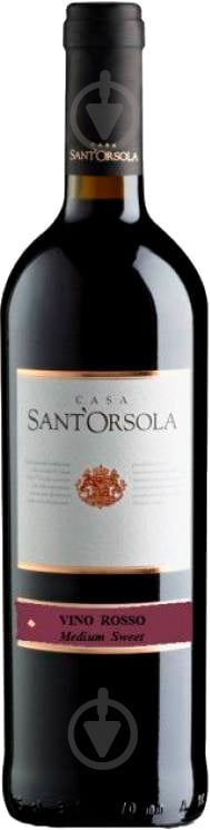 Вино Sant'Orsola Rosso Semi sweet червоне напівсолодке 0,75 л - фото 1