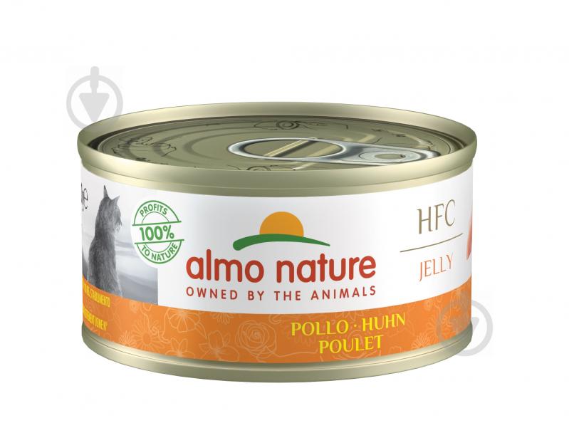 Консерва для дорослих котів Almo Nature HFC Jelly з куркою 70 г - фото 1