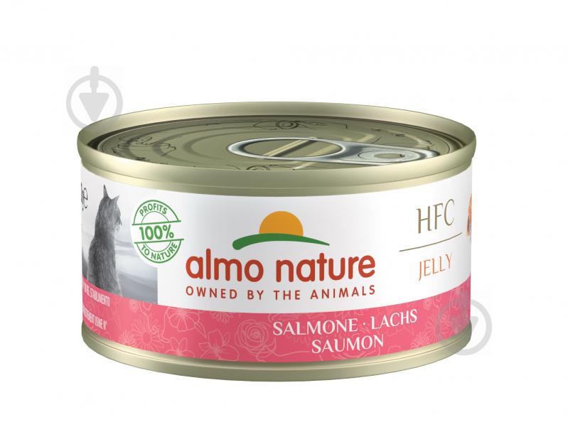 Консерва для взрослых котов Almo Nature HFC Jelly с лососем 70 г - фото 1