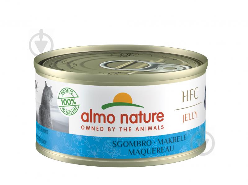 Консерва для дорослих котів Almo Nature HFC Jelly зі скумбрією 70 г - фото 1