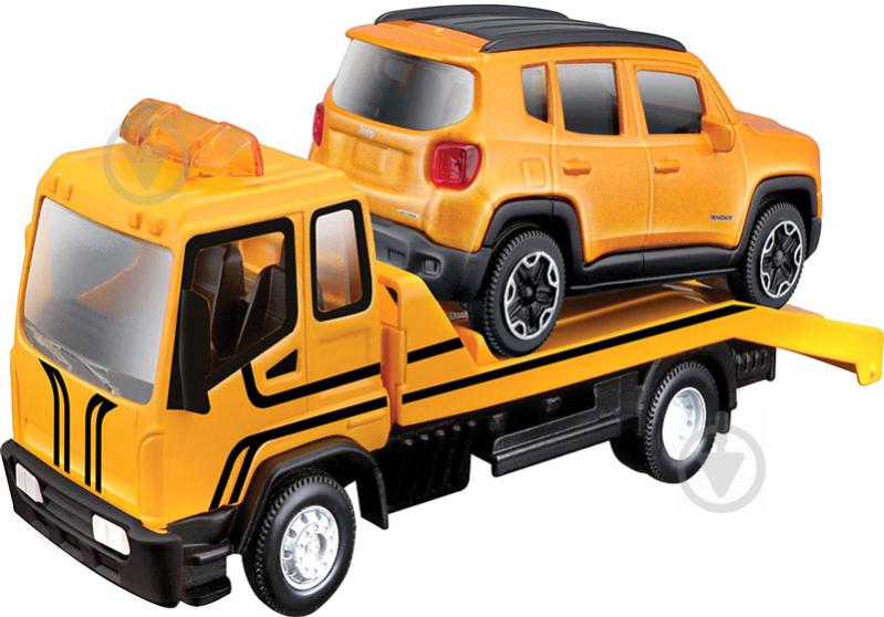 Игрушка Bburago Эвакуатор с автомоделью Jeep Renegade 1:43 18-31417 - фото 1