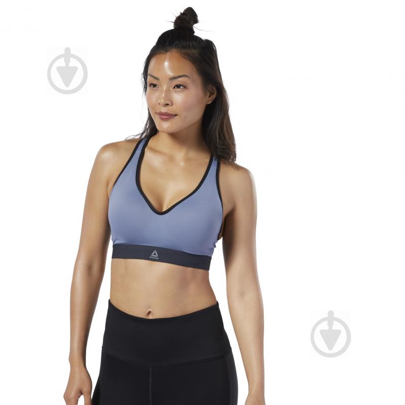 Бра Reebok Sculpt Bra EB8167 р.XL синий - фото 3