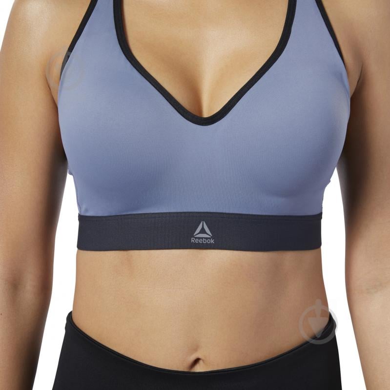 Бра Reebok Sculpt Bra EB8167 р.XL синий - фото 7