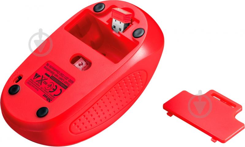Мышь Trust Primo Wireless Mouse (20787) red (6231369) - фото 4