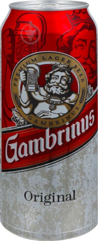 Пиво Gambrinus ж/б 4,3% 500 мл - фото 1