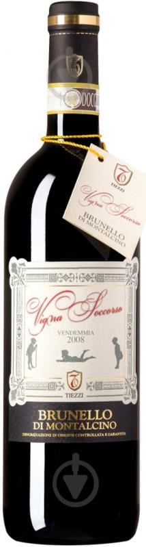 Вино Tiezzi Brunello di Montalcino Vigna Soccorso 2016 сухе червоне 0,75 л - фото 1