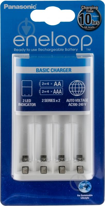 Зарядний пристрій Panasonic Eneloop Basic Charger New AA (R6, 316) 1 шт. - фото 4