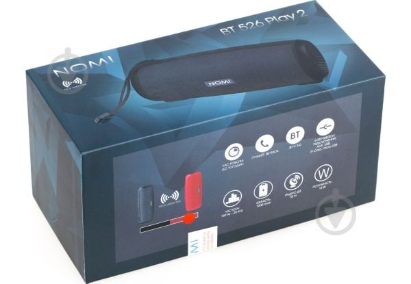 Портативна колонка Nomi BT 526 Play 2 2.0 black (479201) - фото 6