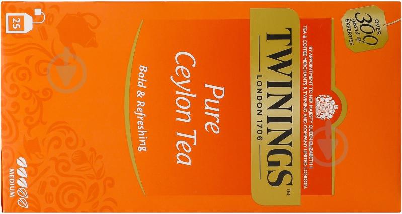 Чай Twinings чорний Pure Ceylon 25x2г - фото 3