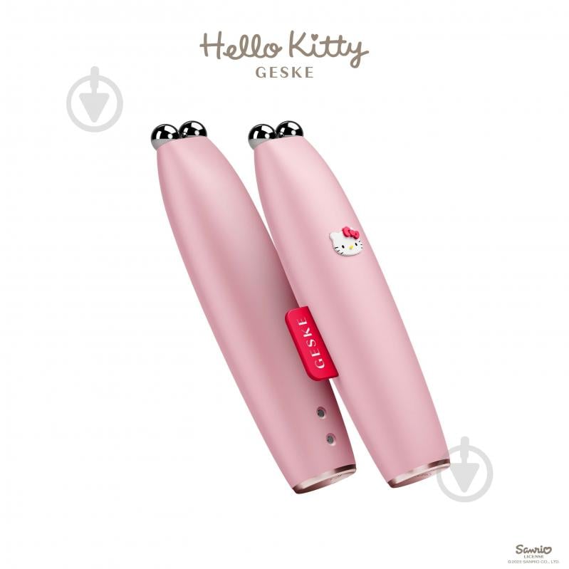 Ручка микротоковая GESKE для подтяжки лица MicroCurrent Face-Lift Pen 6 в 1 by Hello Kitty розовый - фото 1