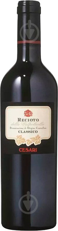 Вино Cesari Recioto della Valpolicella Classico 2018 червоне солодке 500 мл - фото 1