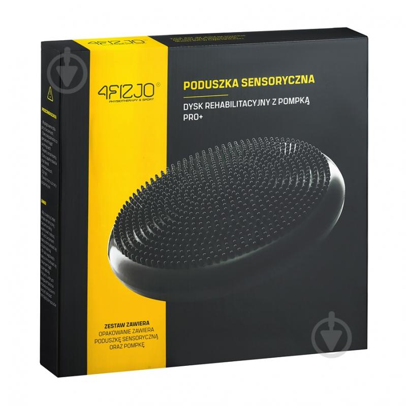 Балансир 4fizjo подушка-диск PRO+ 33 см сенсомоторная массажная Black (P-5907222931936) - фото 7