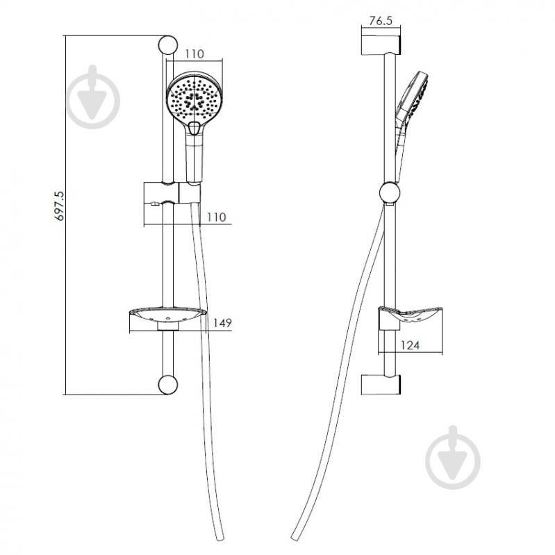 Душевой гарнитур Imprese 6601103 - фото 2