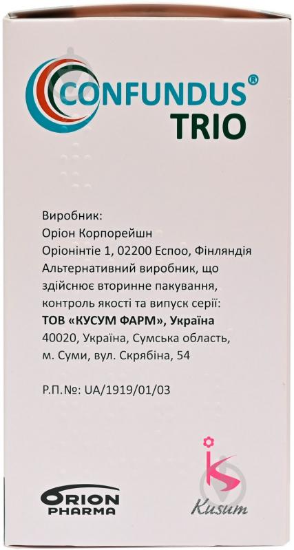 Конфундус трио №100 у флак. в/о таблетки 150 мг/37,5 мг/200 мг - фото 3