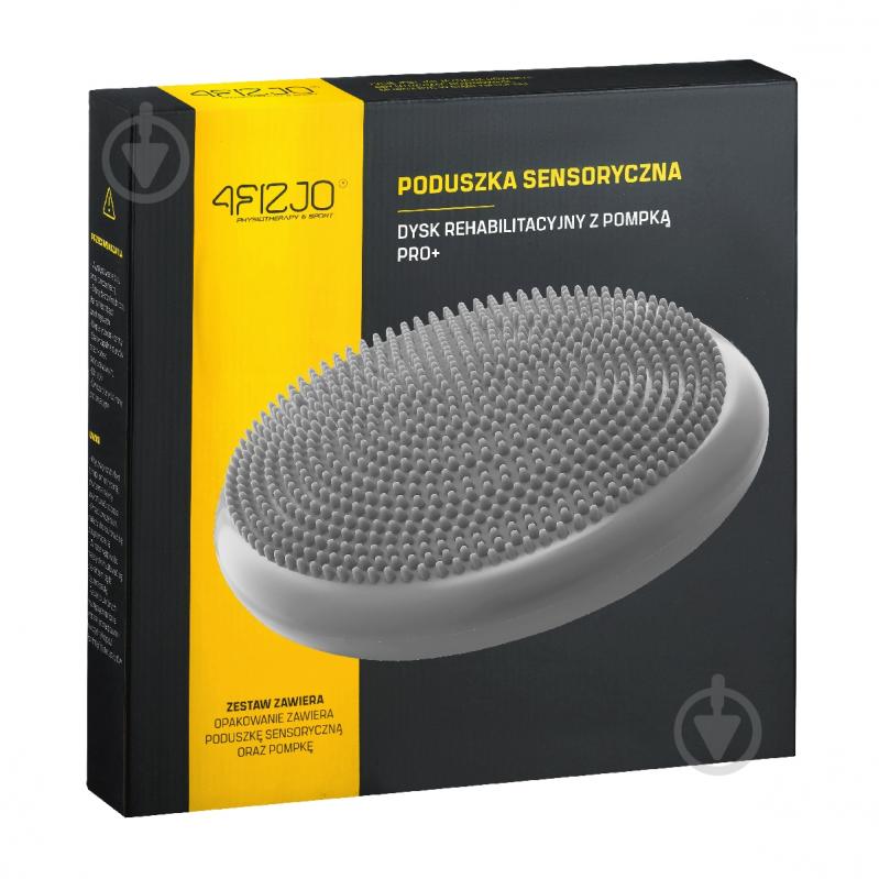 Балансир 4fizjo подушка-диск PRO+ 33 см сенсомоторная массажная Grey (P-5907739314475) - фото 6