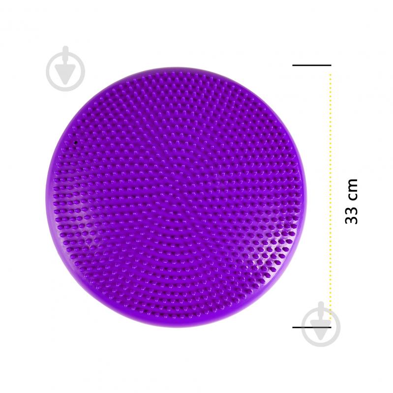 Балансир Cornix подушка-диск Cornix 33 см (сенсомоторная) массажная XR-0056 Violet - фото 11